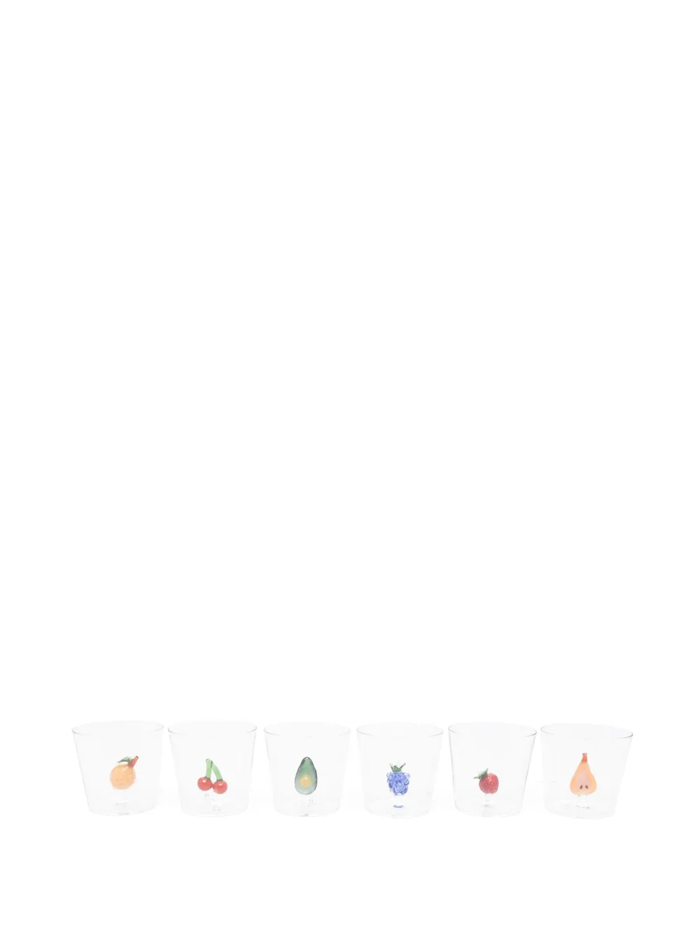 Ichendorf Milano fruit-embellished glass (set of six) | White | Image 1
