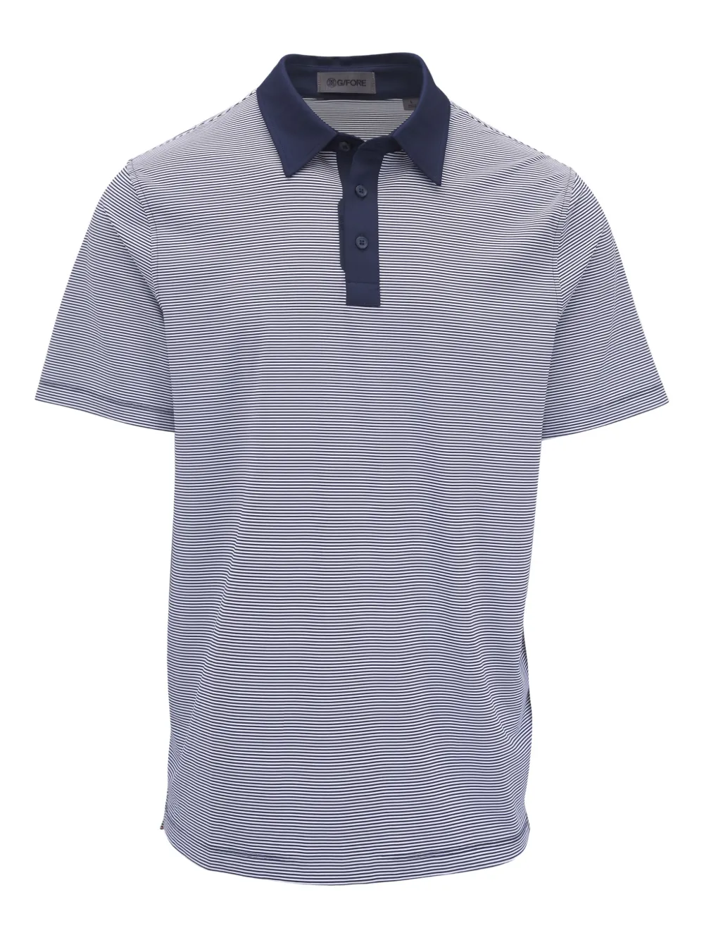 G/FORE playera tipo polo con rayas estampadas | azul | Image 1