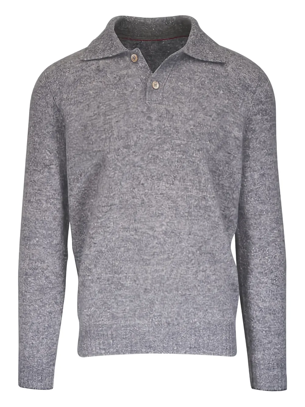Brunello Cucinelli Pullover mit Polokragen - Grau