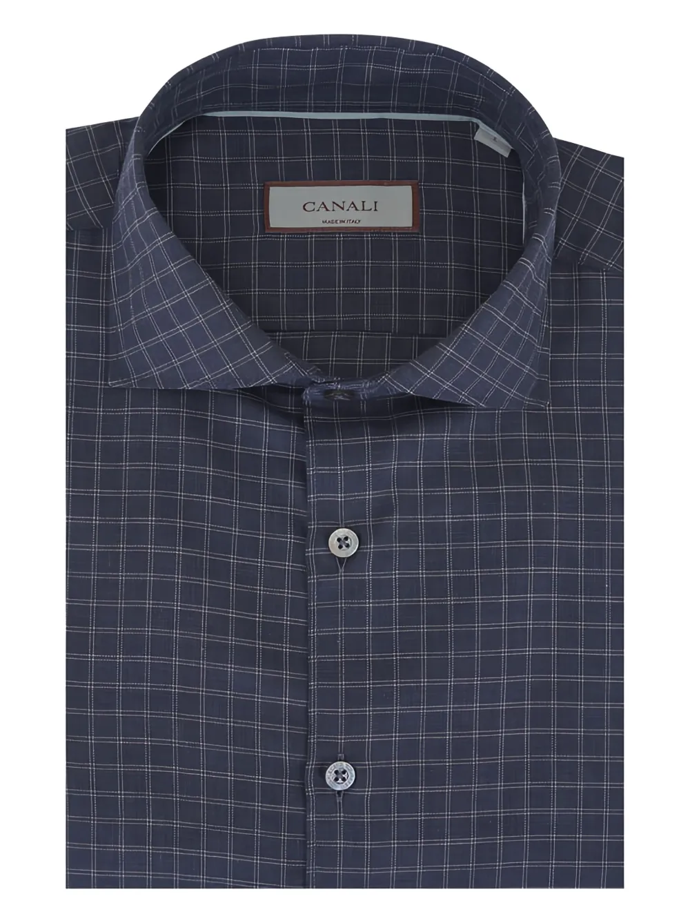 Canali camisa con botones y cuadros estampados | azul | Image 1