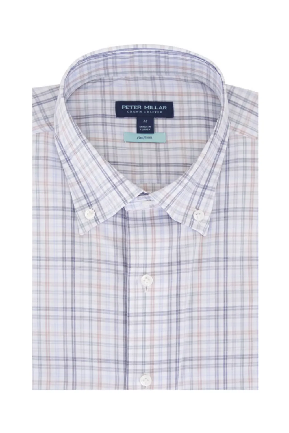 Peter Millar button-up checked shirt | gris | Image 1