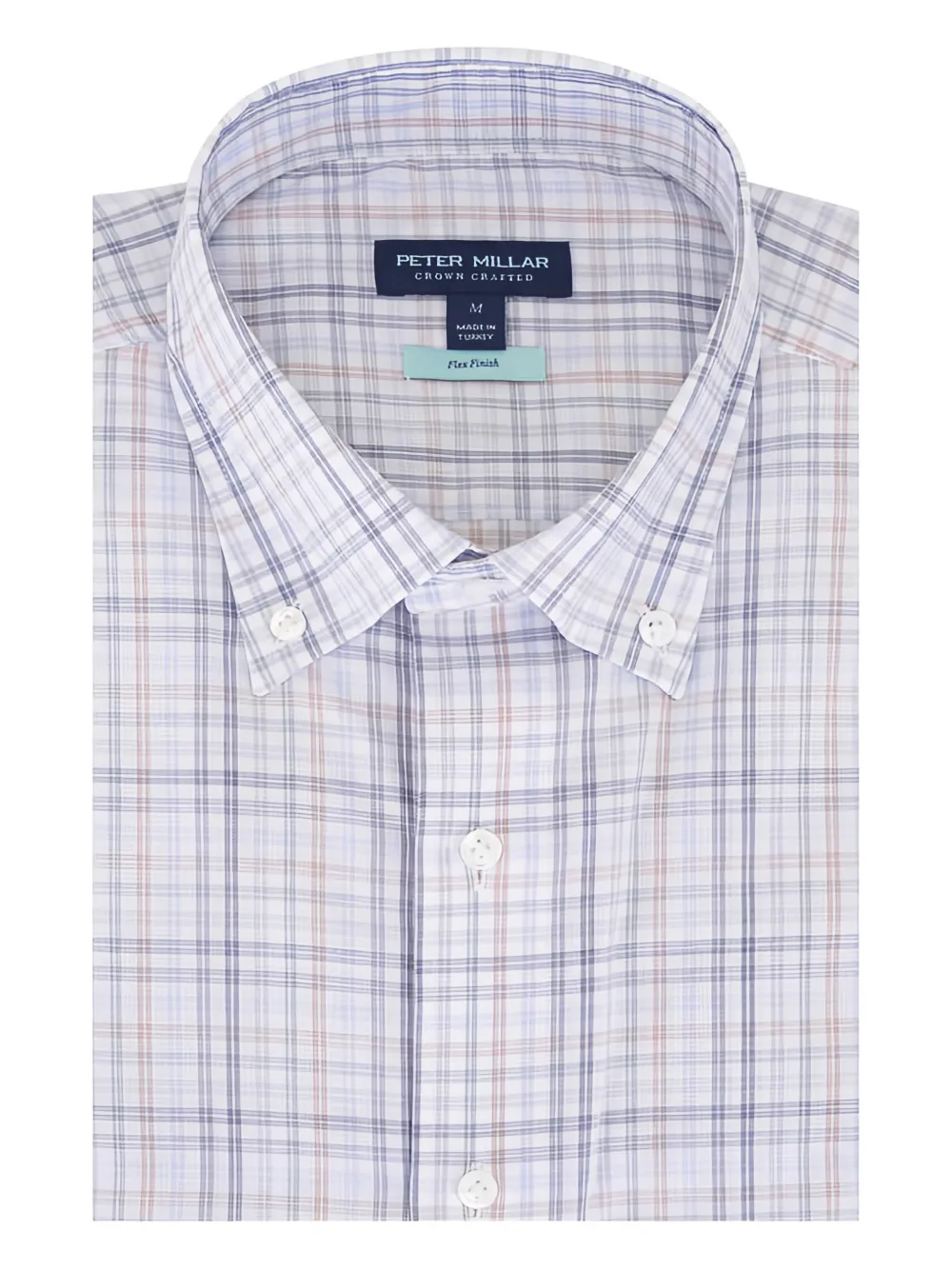 Peter Millar button-up checked shirt | gris | Image 1