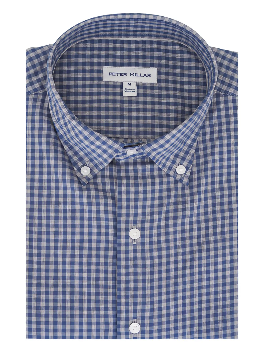 Peter Millar camisa con estampado de cuadros gingham | azul | Image 1