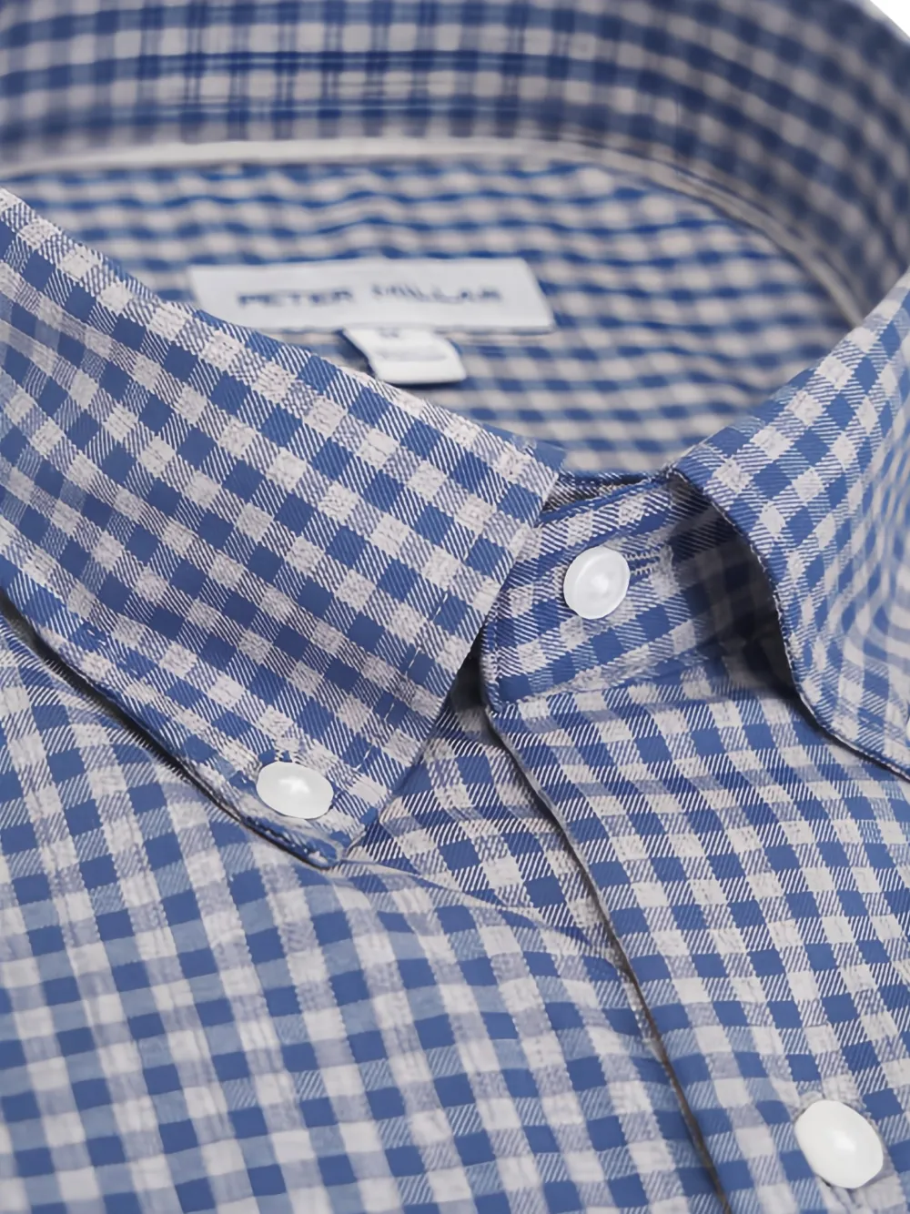 Peter Millar gingham-check button-up shirt | Image 2