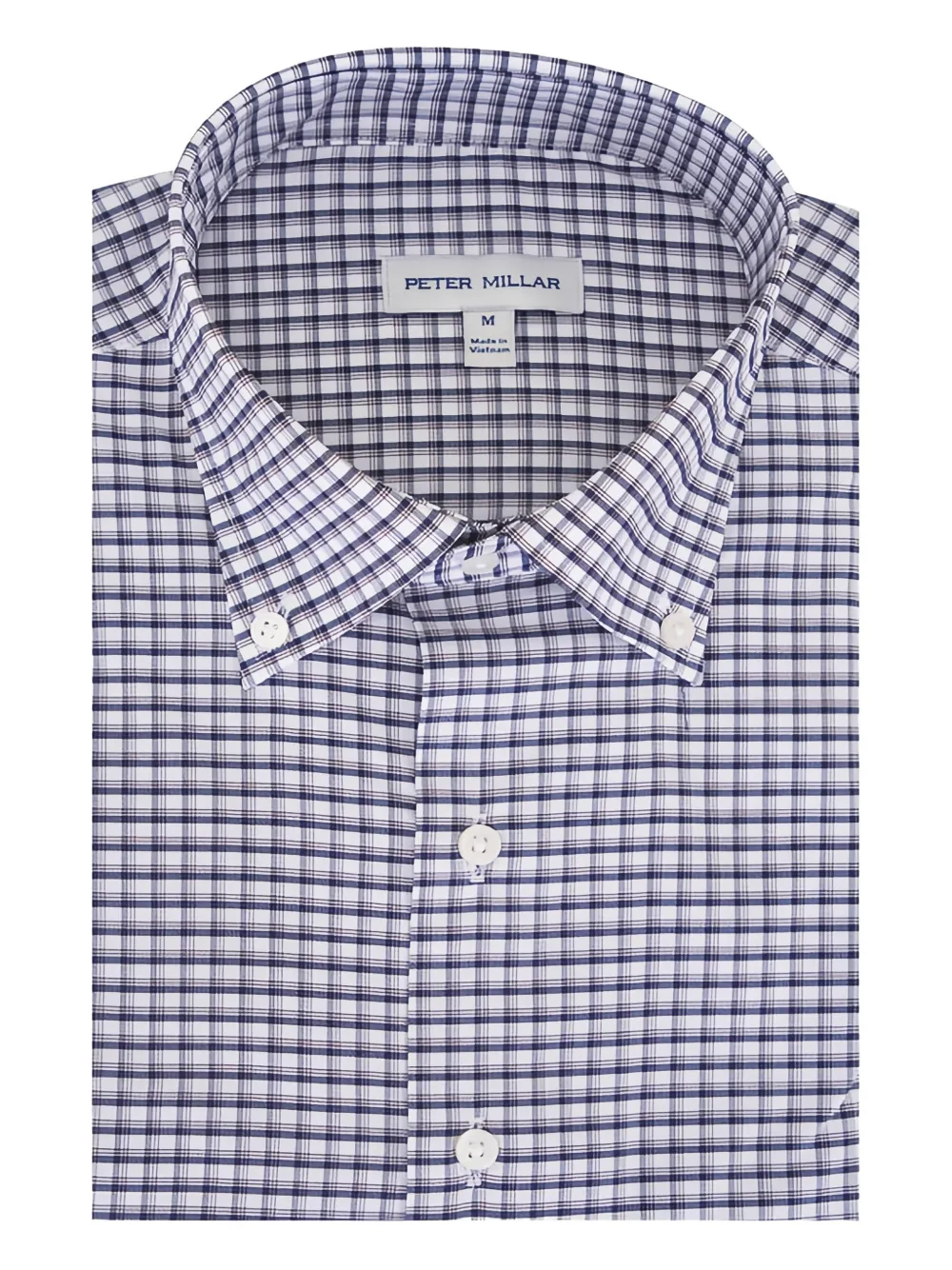 Peter Millar checked button-down shirt | blanco | Image 1