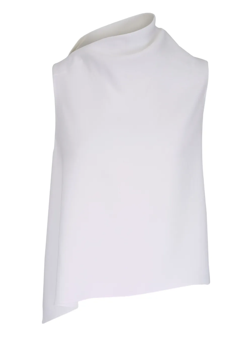 Vince asymmetric-neckline sleeveless top | White | Image 1