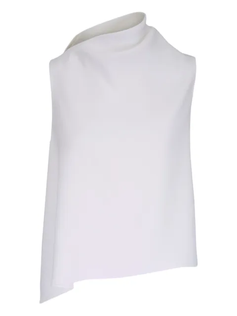 Vince asymmetric-neckline sleeveless top