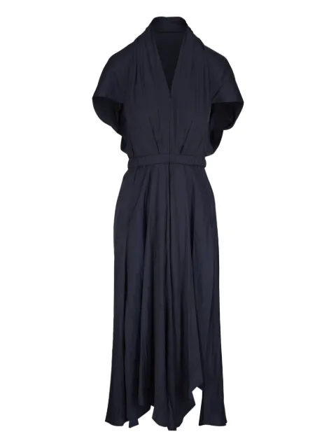 Zero + Maria Cornejo vestido con cinturón y cuello en V