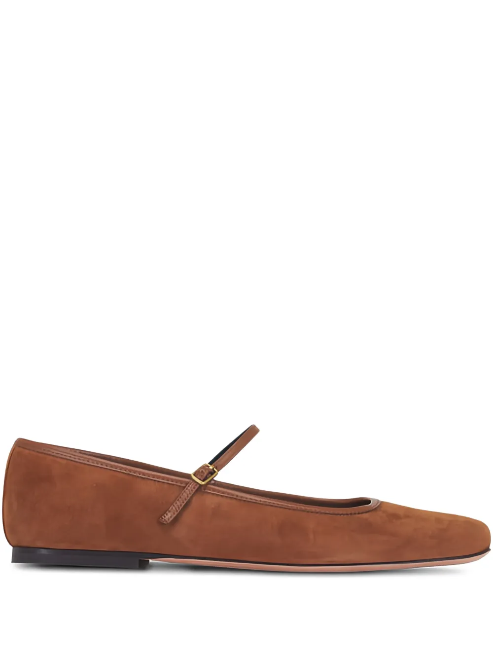 Veronica Beard Ballerine Ellie con fibbia - Marrone