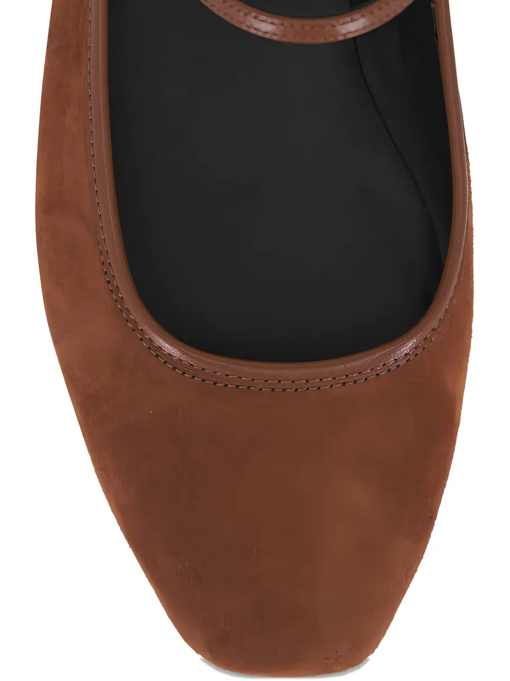 Veronica Beard Ellie suède ballerina's met gesp Bruin