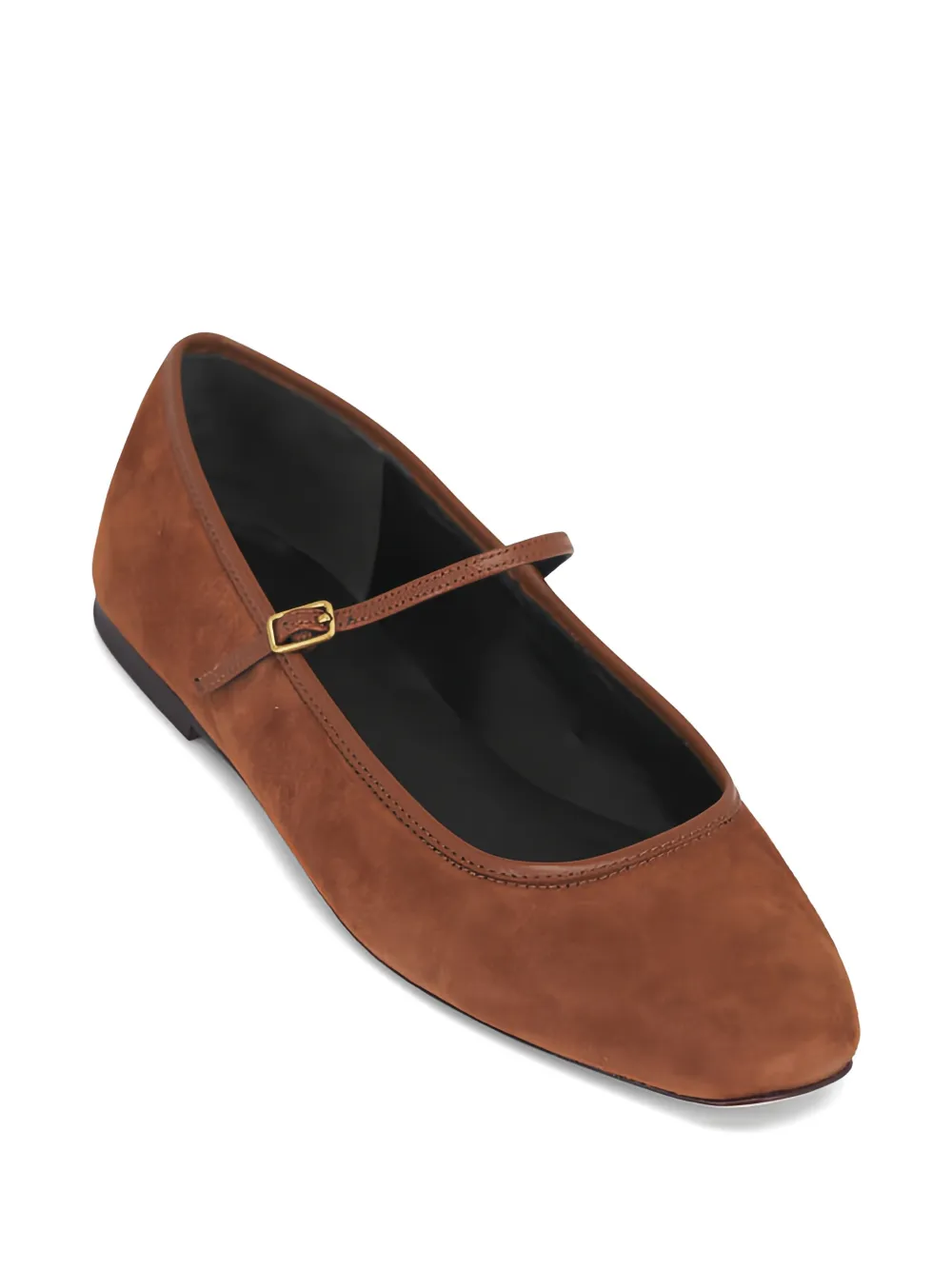 Veronica Beard Ellie suède ballerina's met gesp Bruin