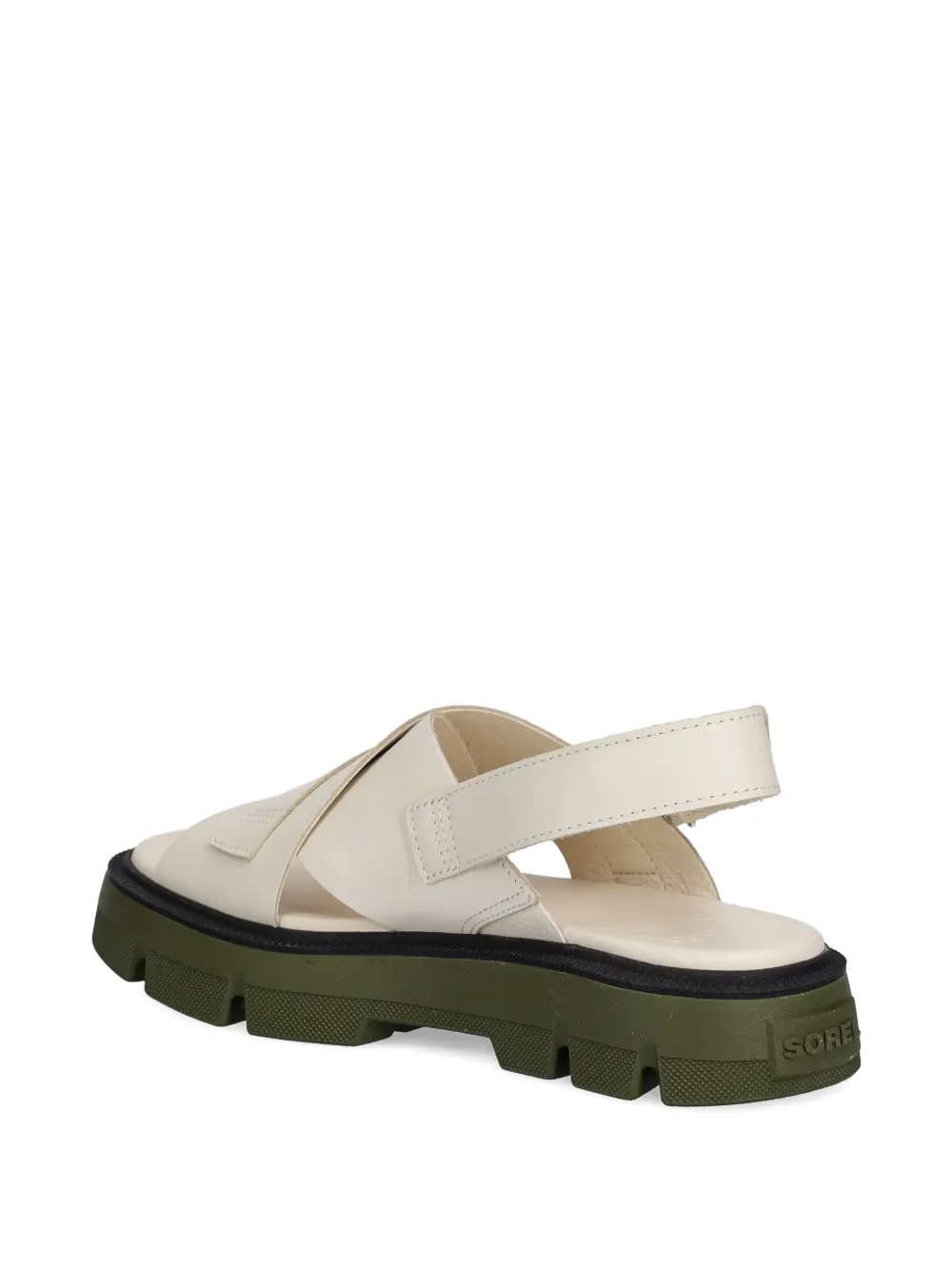 SOREL Slingback sandalen met gekruiste bandjes Beige