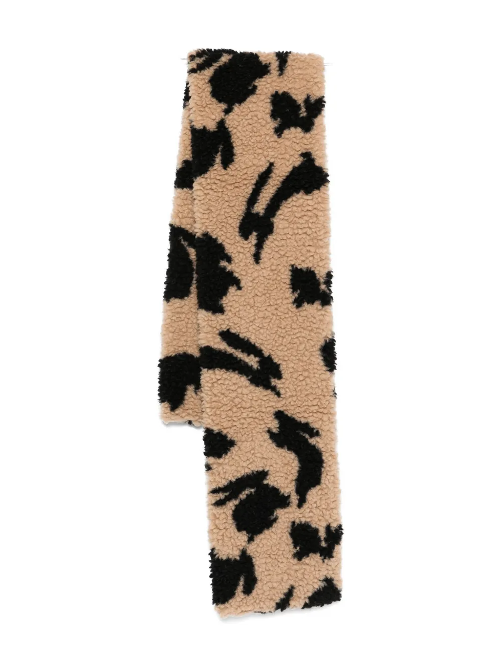 Msgm Teddy Scarf In Brown