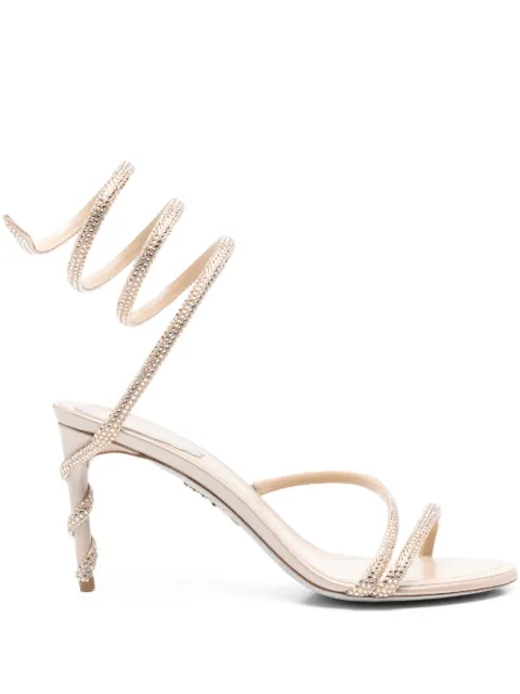 René Caovilla 80mm Margot spiral-embellished sandals