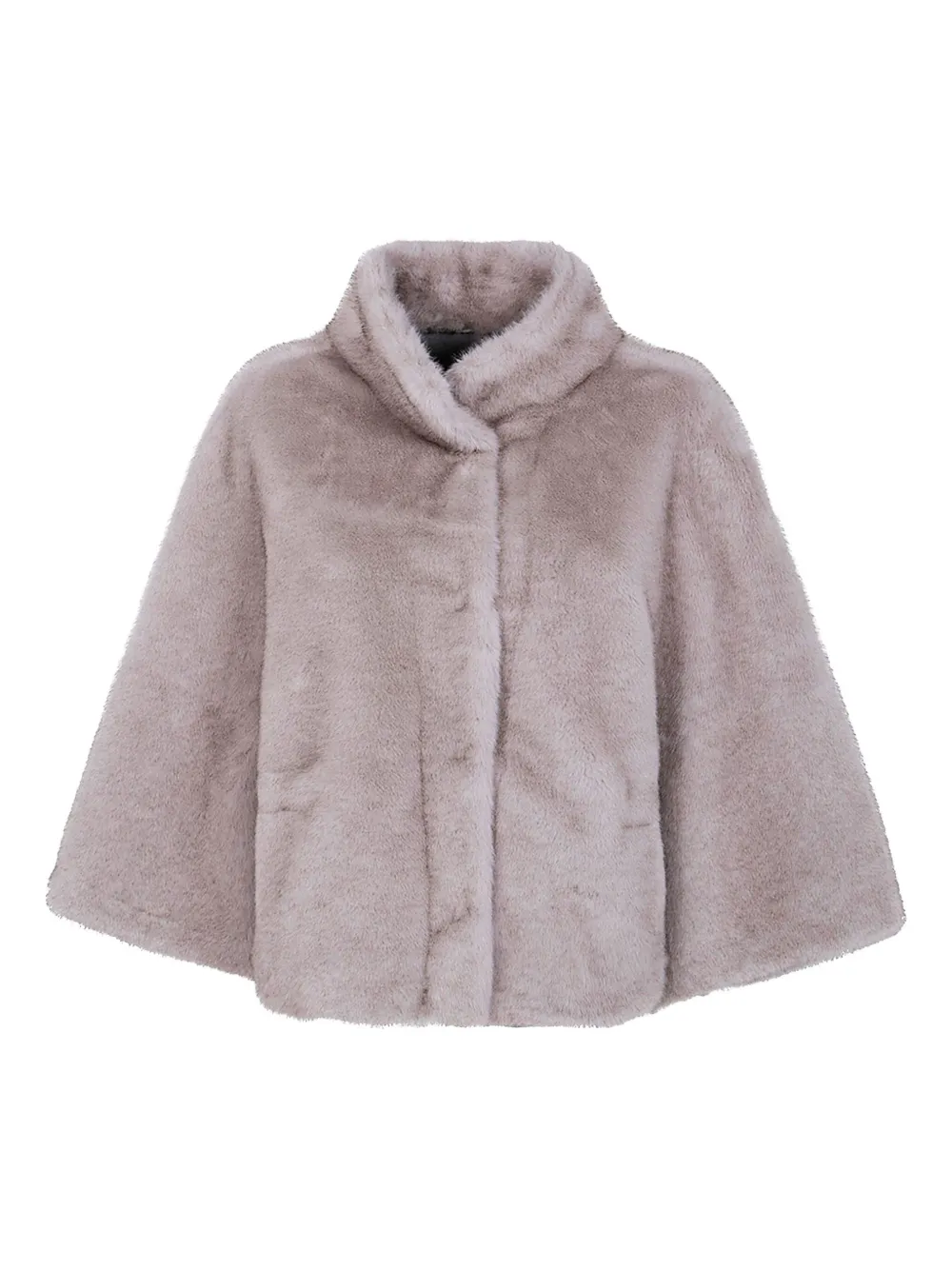 DRHOPE high-neck faux-fur jacket | Grey | Image 1
