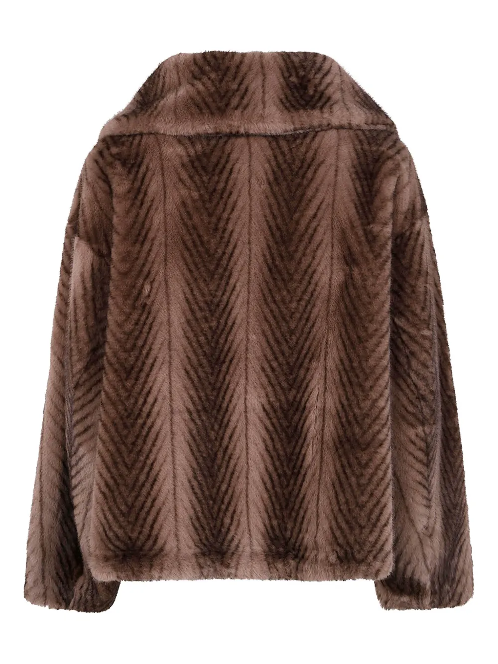 DRHOPE herringbone-pattern faux-fur jacket | Faux Fur & Shearling Jackets | Image 2