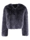 DRHOPE faux-fur long-sleeve jacket - Grey