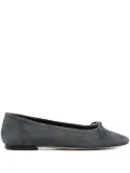 Aeyde bow-detail square-toe flats - Grey