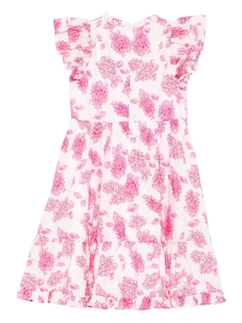 Tartine Et Chocolat Jurk met ruches en bloemenprint Roze