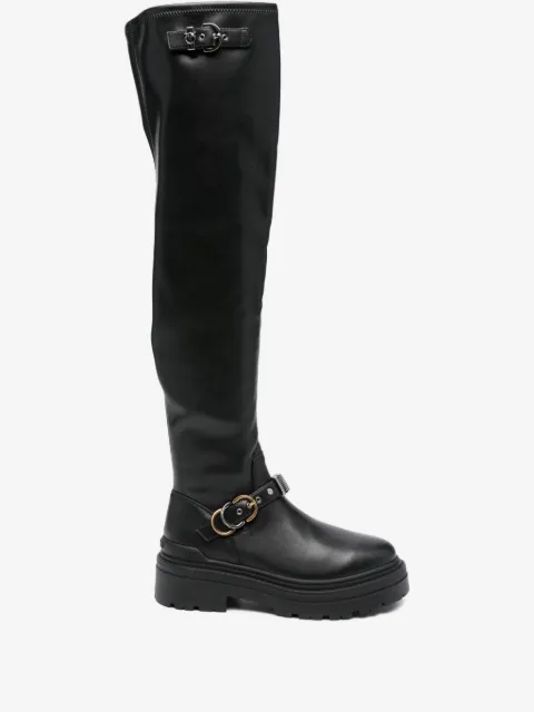 PINKO buckle-detail platform boots