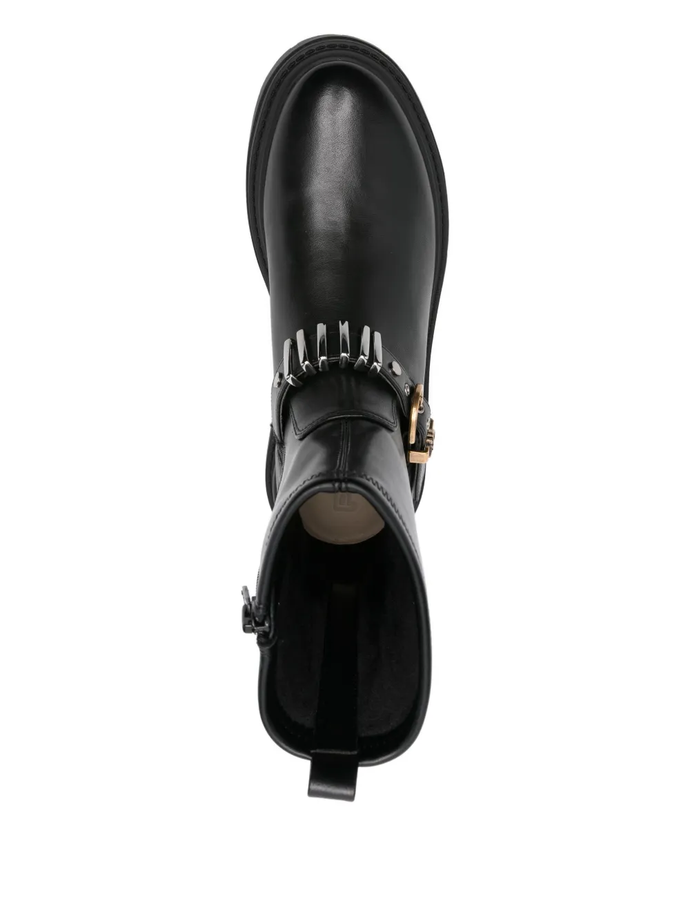 PINKO buckle-embellished platform boots Black