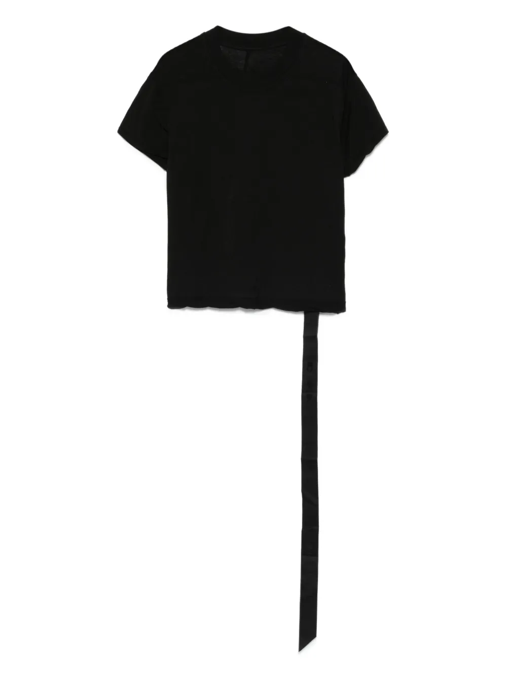 tie-detail organic cotton T-shirt