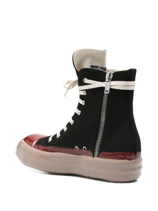 Rick Owens DRKSHDW ハイカット スニーカー | ブラック | FARFETCH JP