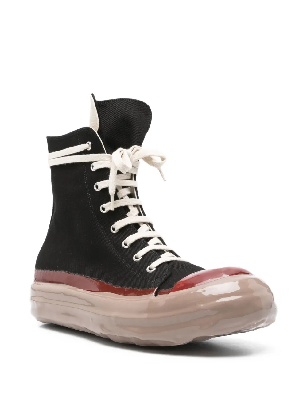 Rick Owens DRKSHDW high-top lace-up sneakers Black