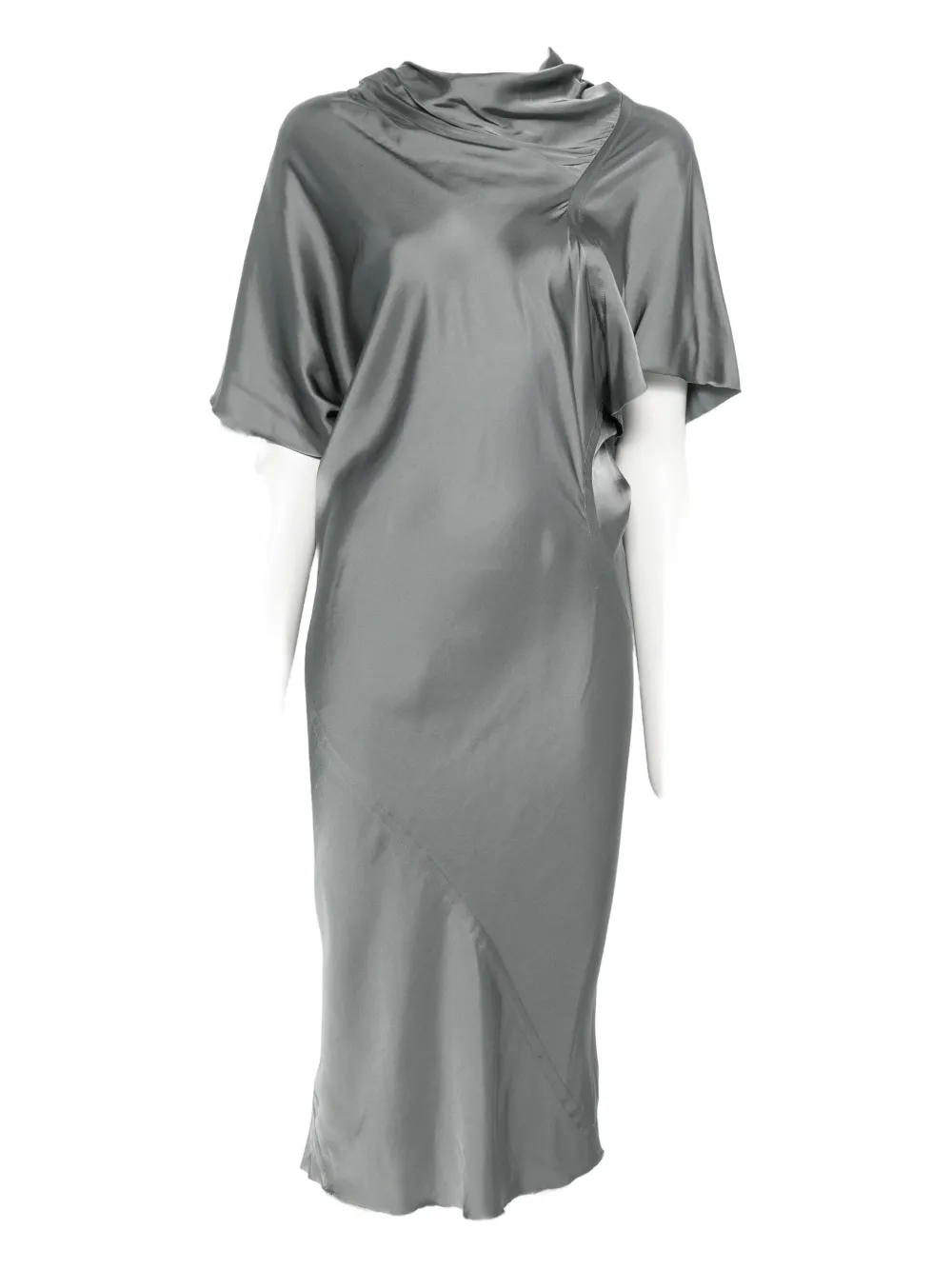 Rick Owens draped cowl-neck dress - Grigio