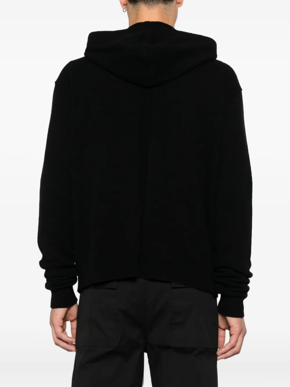 Rick Owens Jack met capuchon en rits Zwart