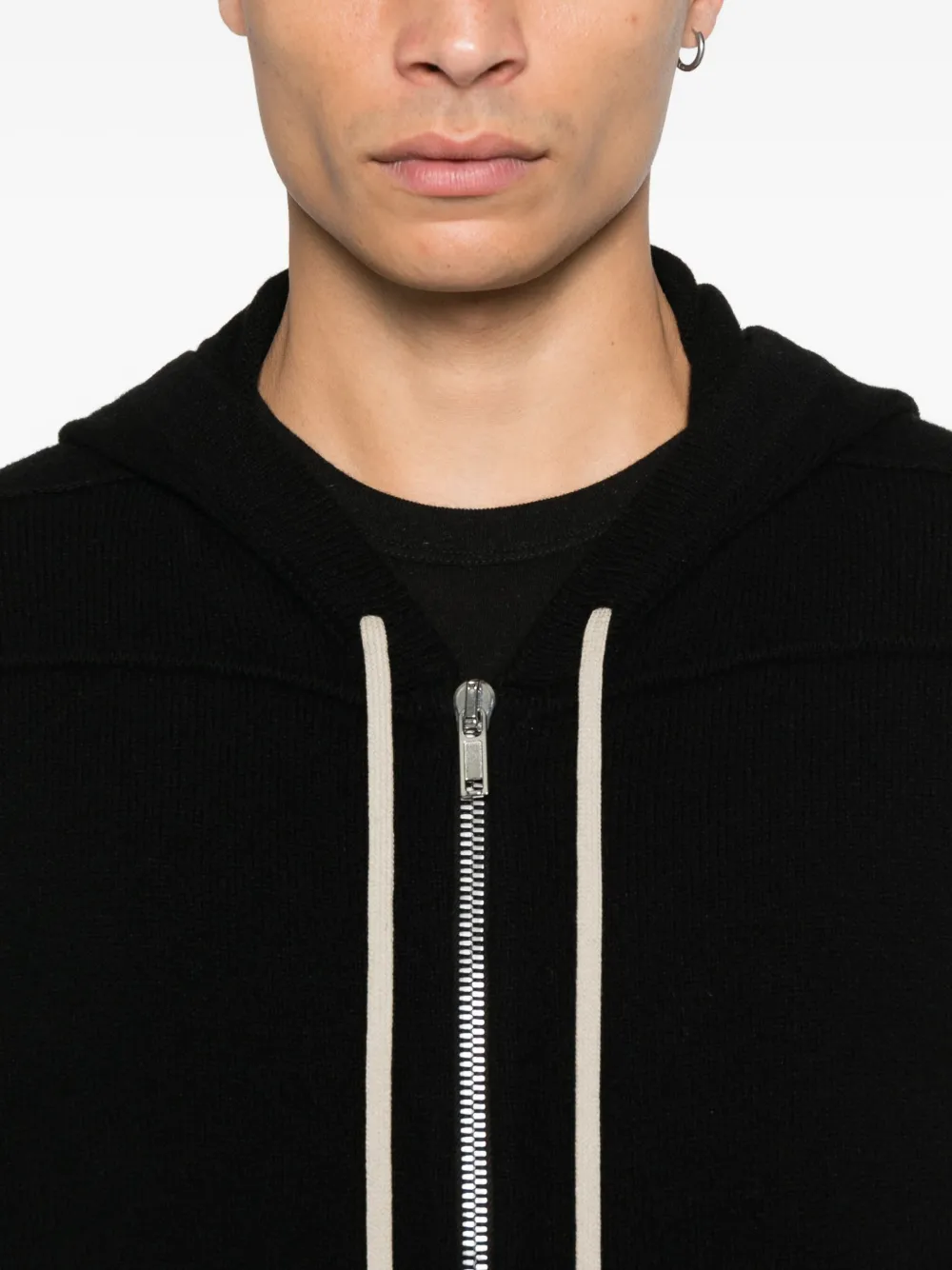 Rick Owens Jack met capuchon en rits Zwart