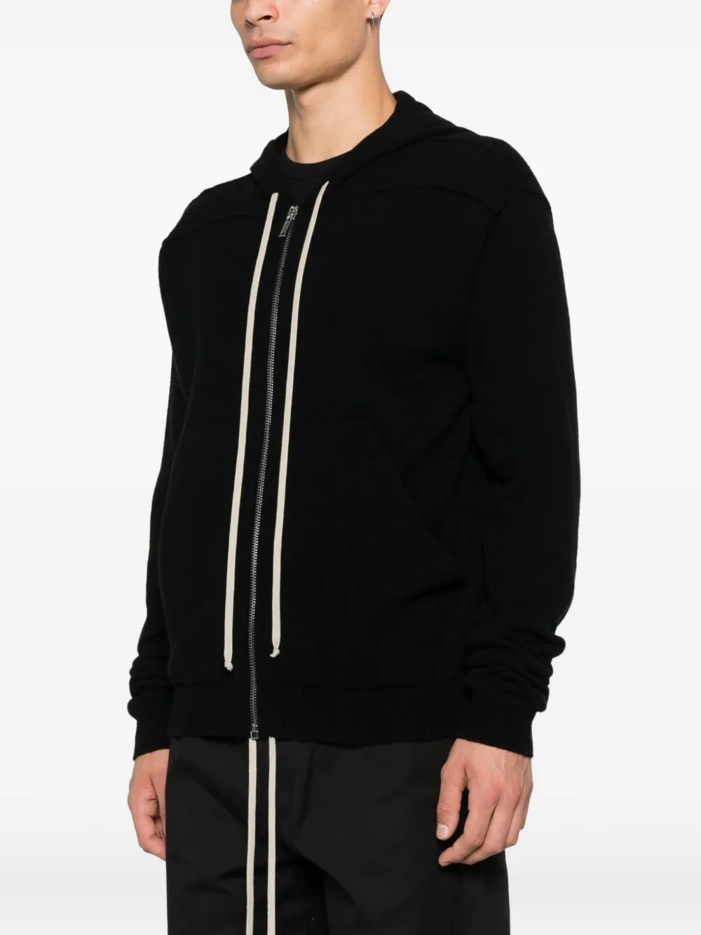 Rick Owens Jack met capuchon en rits Zwart