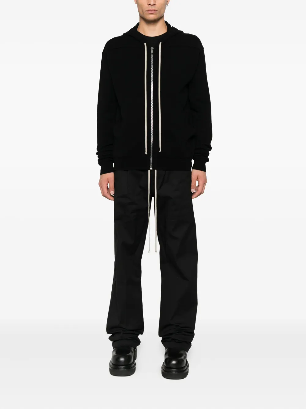 Rick Owens Jack met capuchon en rits Zwart