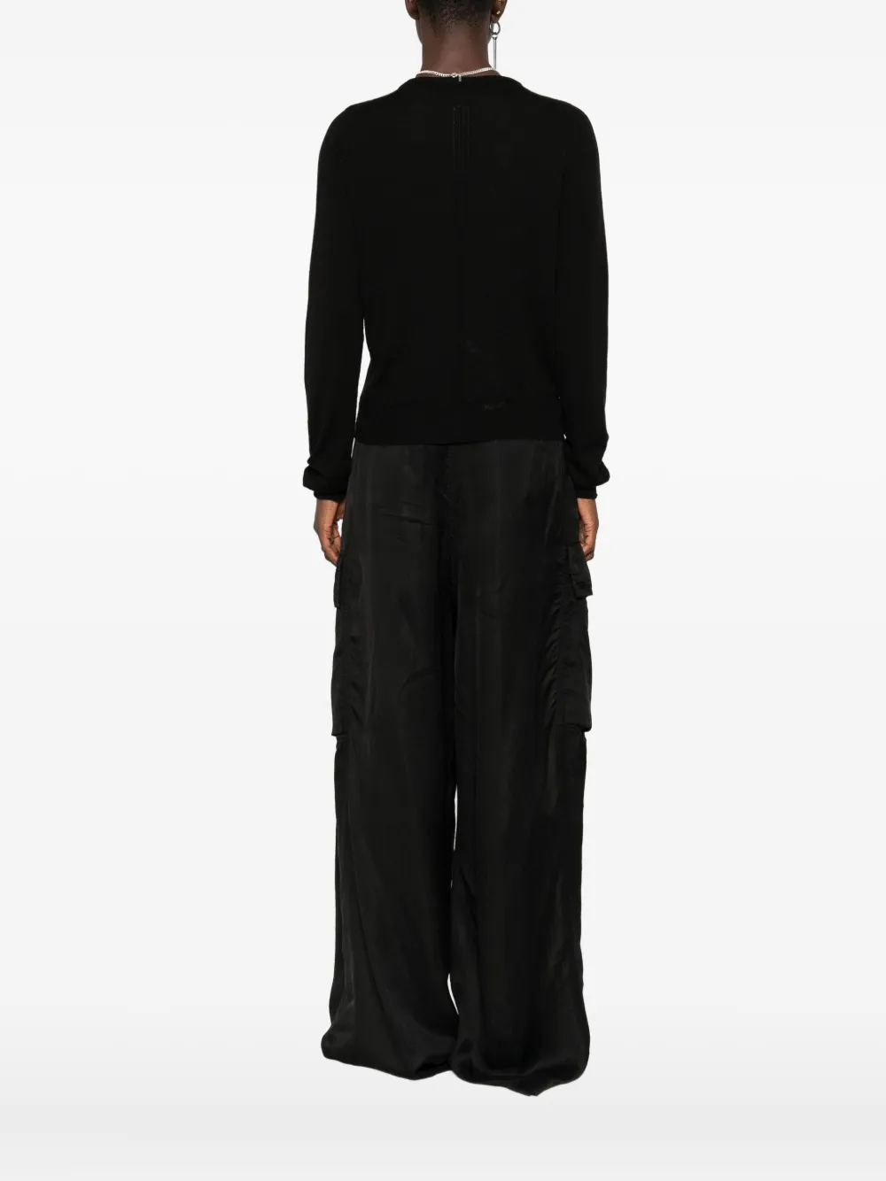 Rick Owens Wollen trui met ronde hals Zwart