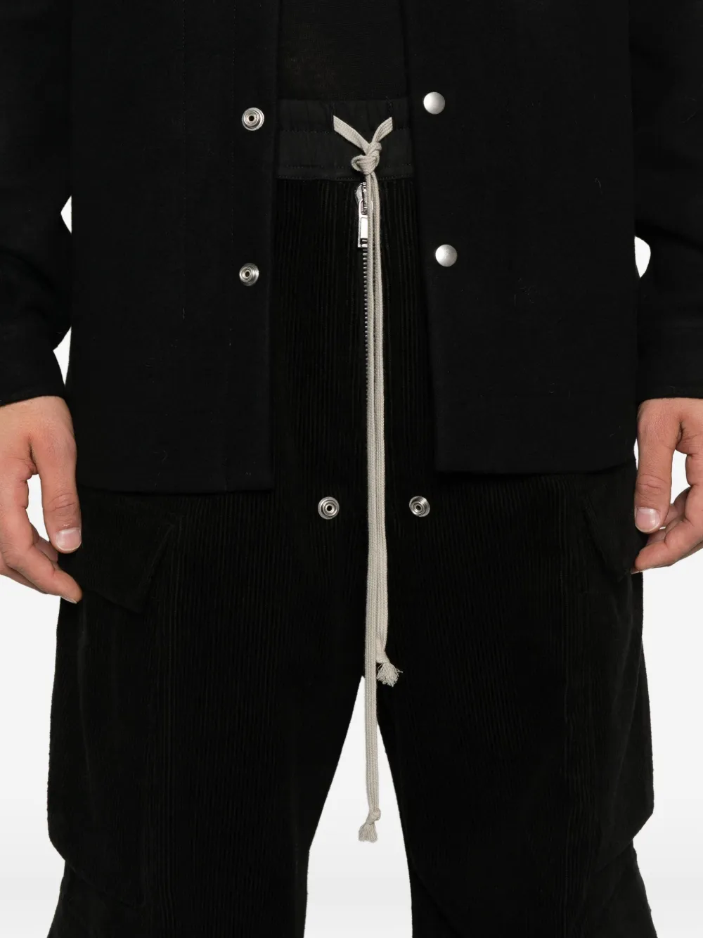 Rick Owens Bella cargo broek met rits Zwart