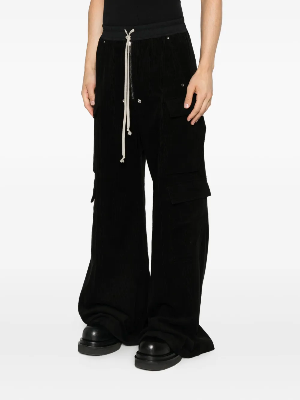 Rick Owens Bella cargo broek met rits Zwart