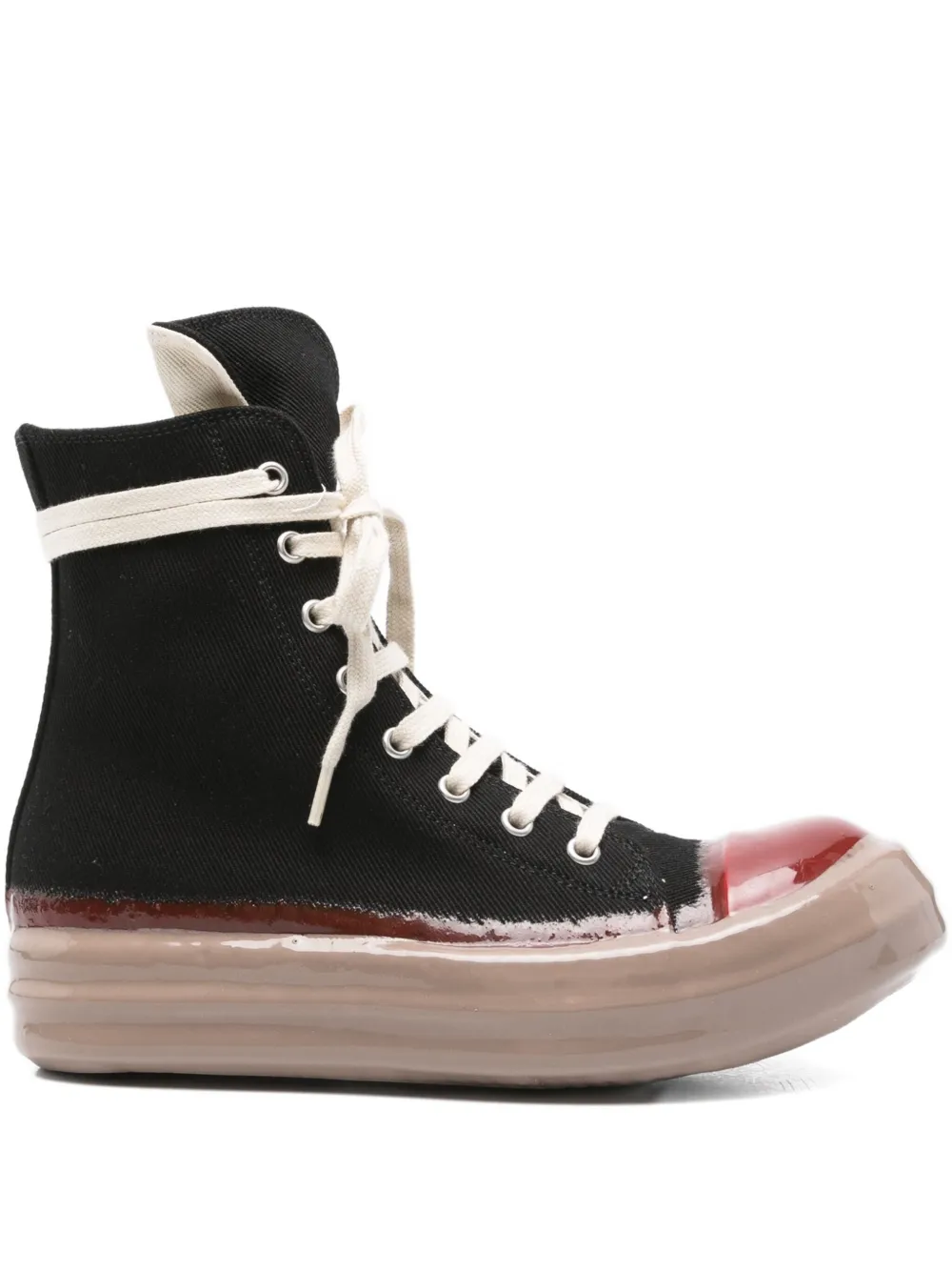 Rick Owens DRKSHDW high-top lace-up sneakers Black