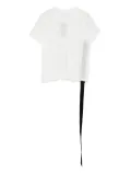 Rick Owens DRKSHDW asymmetrical-hem organic cotton top - White