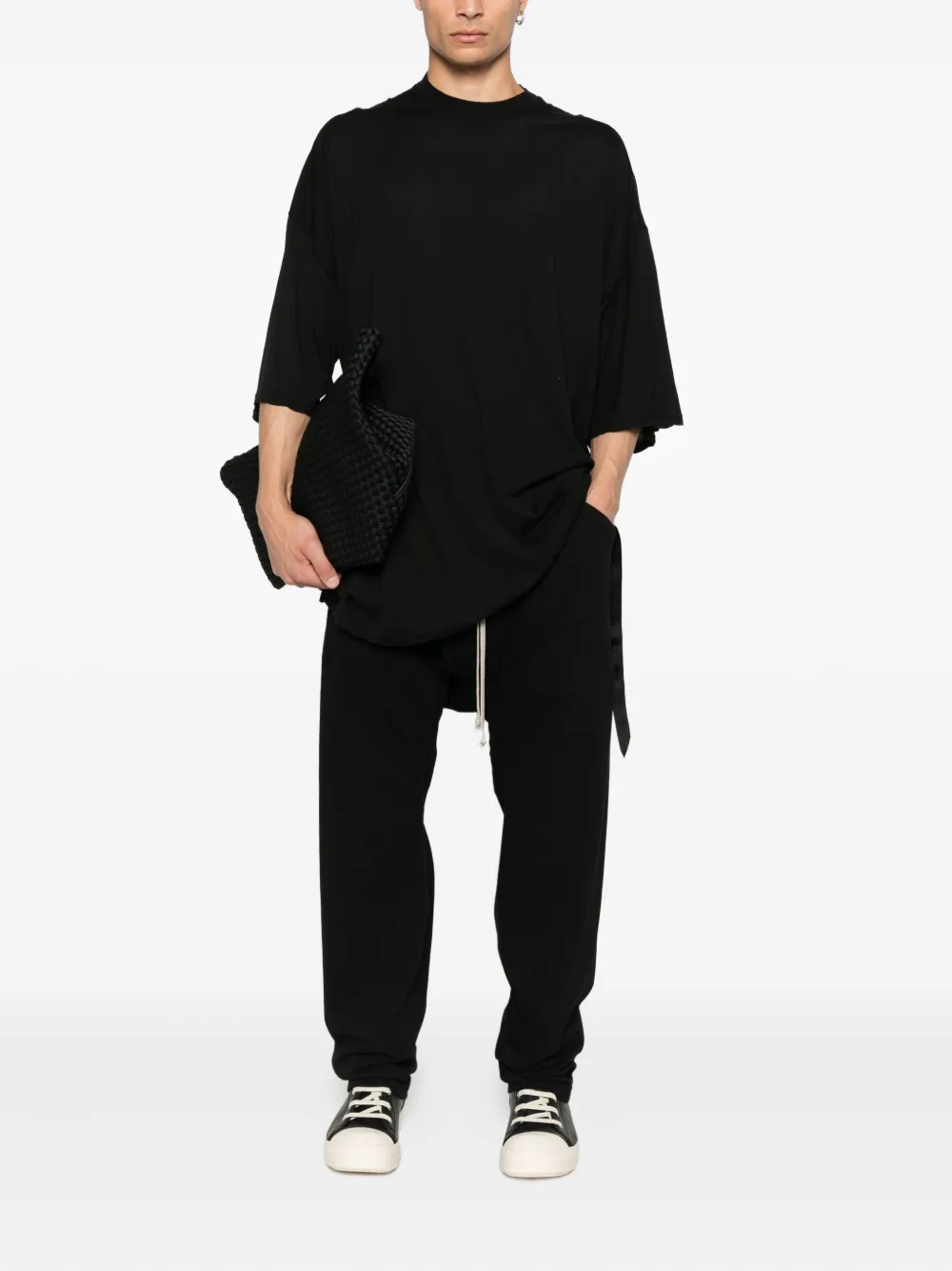 Rick Owens DRKSHDW Broek met verlaagd kruis - Zwart