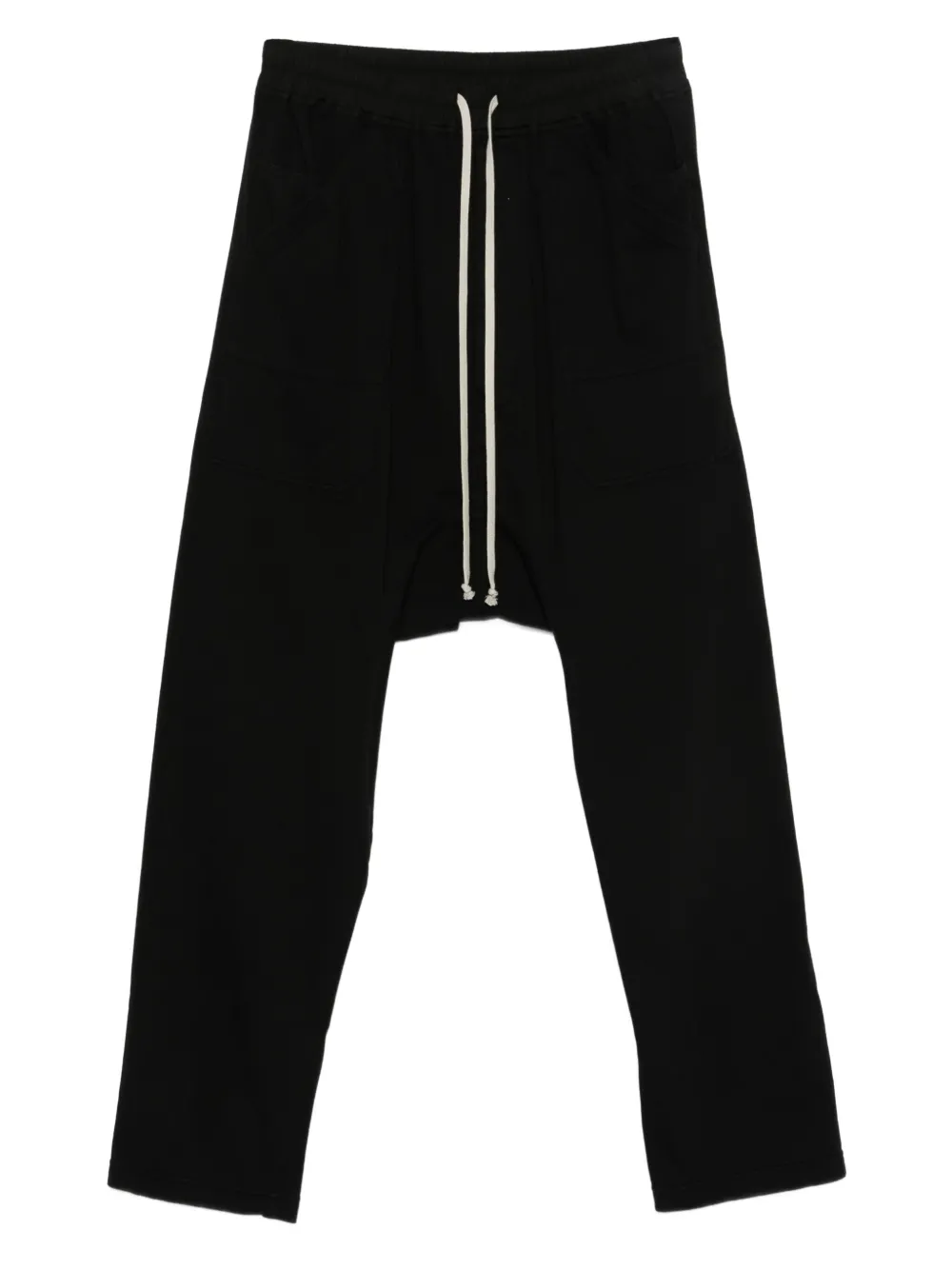 Rick Owens DRKSHDW Broek met verlaagd kruis Zwart