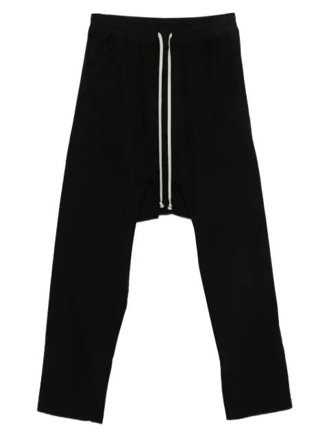 Rick Owens DRKSHDW брюки с кулиской и низким шаговым швом