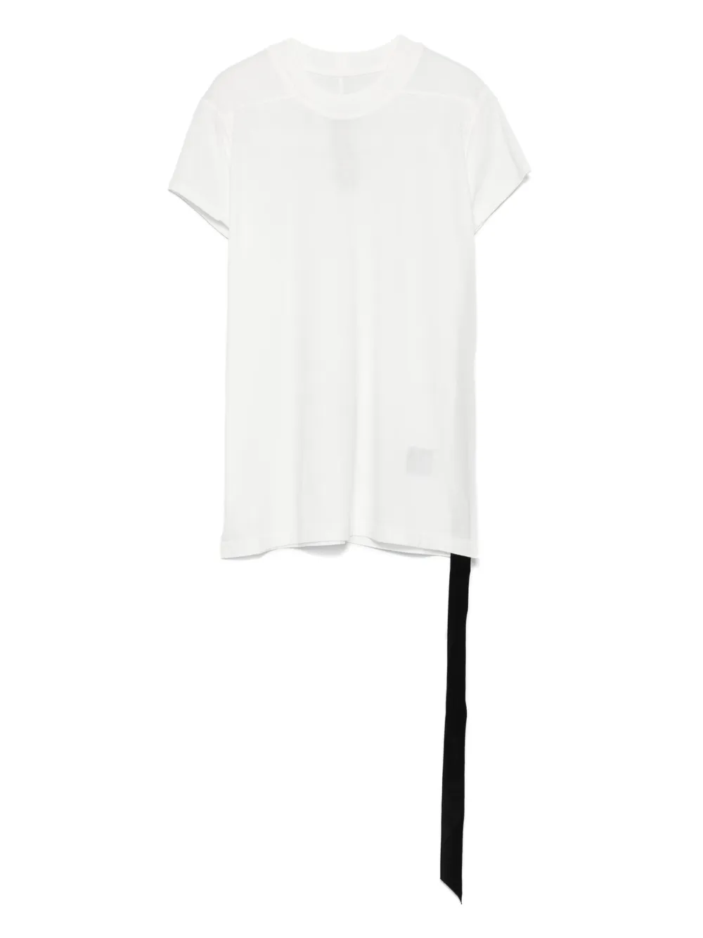 short-sleeve draped-hem top