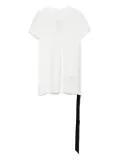 Rick Owens DRKSHDW short-sleeve draped-hem top - White