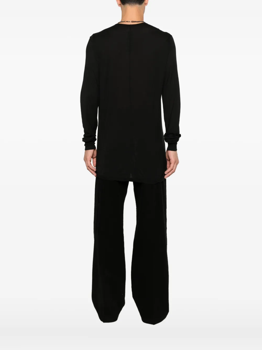 Rick Owens Drkshdw Concordians Level Long Sleeve T In Black