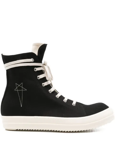 Rick Owens DRKSHDW star-embroidered zip-fastening sneakers