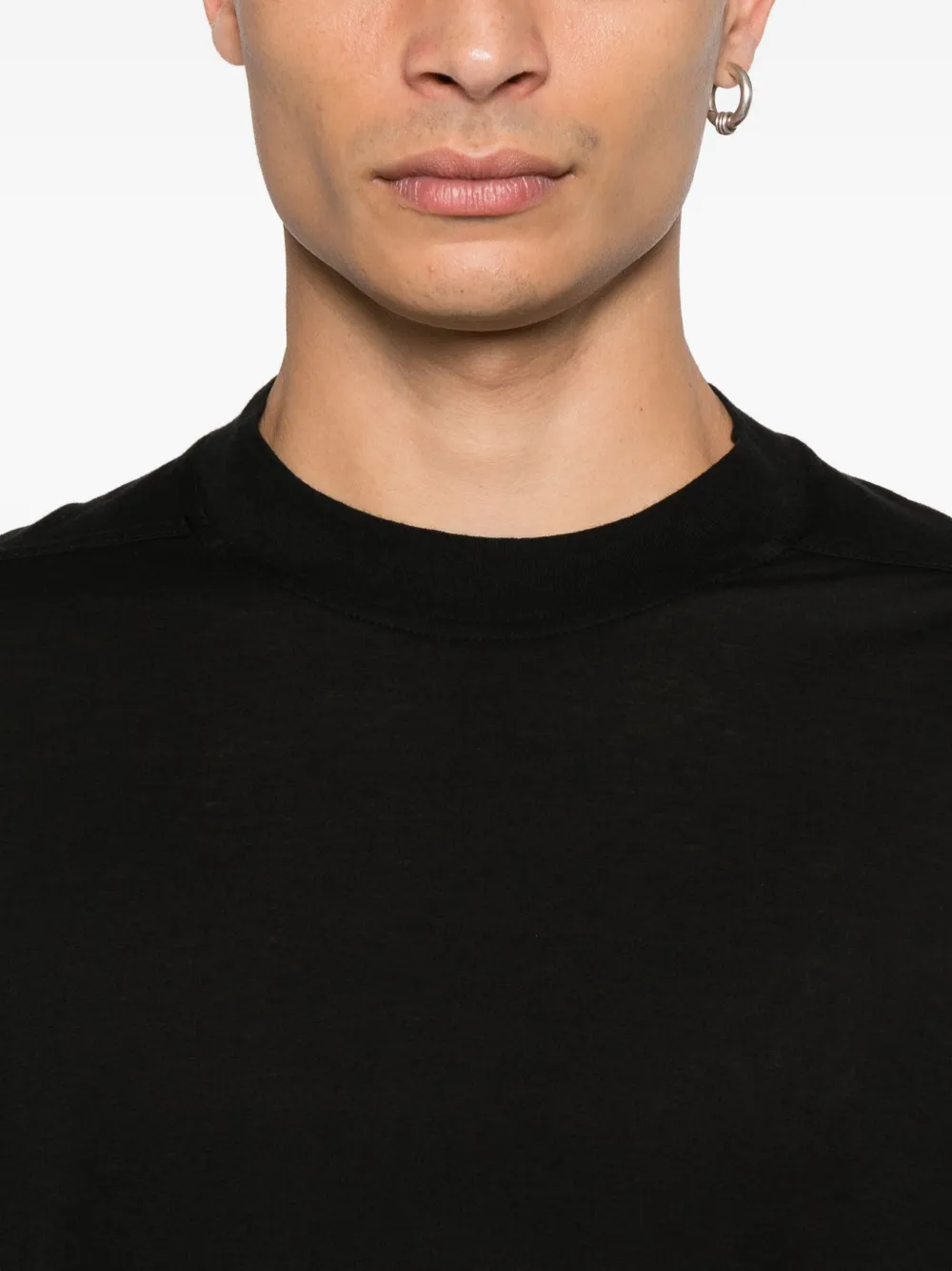 Rick Owens DRKSHDW side-tie organic cotton T-shirt Zwart
