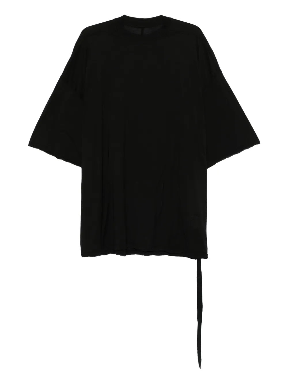 Rick Owens DRKSHDW side-tie organic cotton T-shirt Zwart