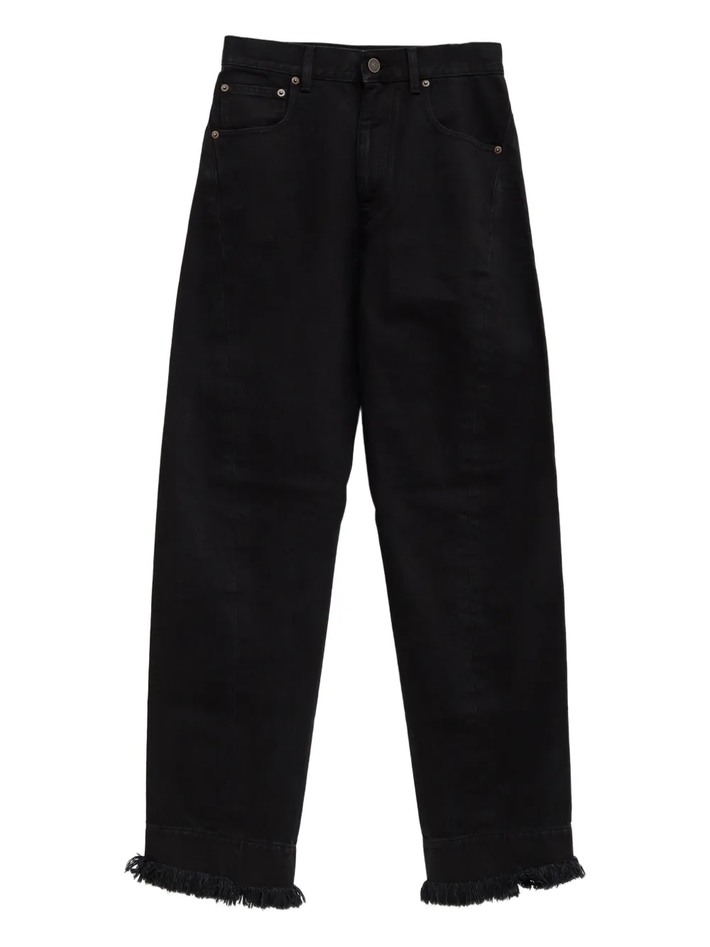 Phoebe Philo frayed-hem jeans | Black | Image 1