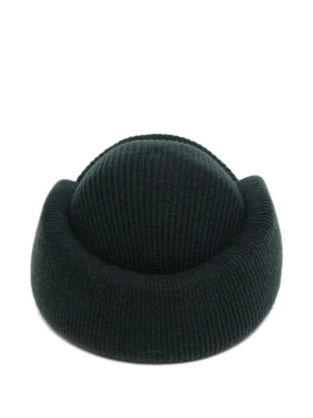 Duran Lantink Ribbed-knit Beanie In Green