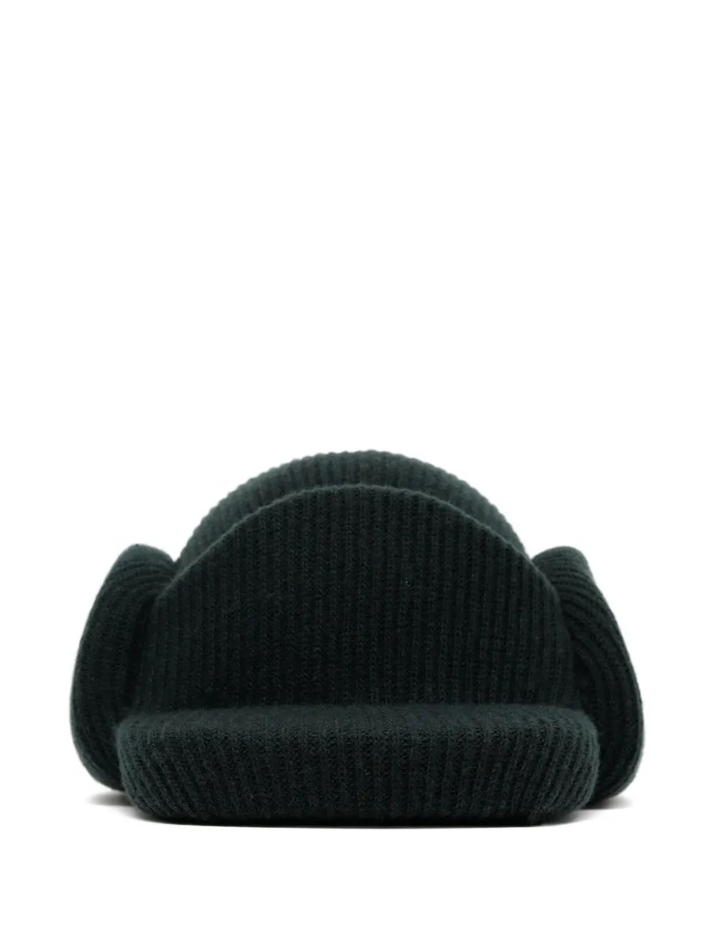 Duran Lantink Ribbed-knit Beanie In Green